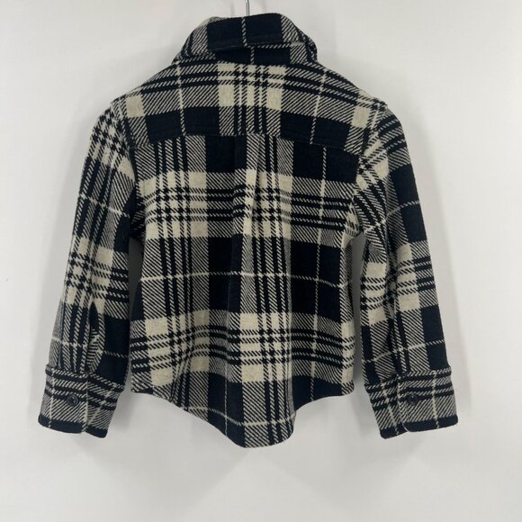 Quince Baby Boys 12-18 Months Long Sleeve Button Up Shirt Jacket Cozy Plaid - Picture 2 of 9